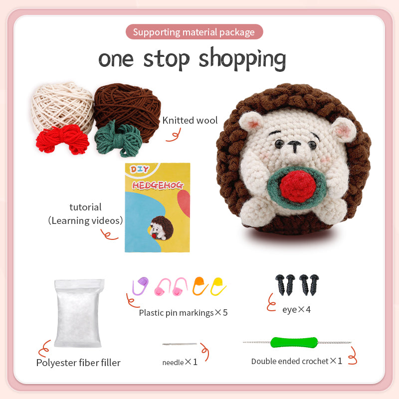 Hedgehog Doll Crochet Kit