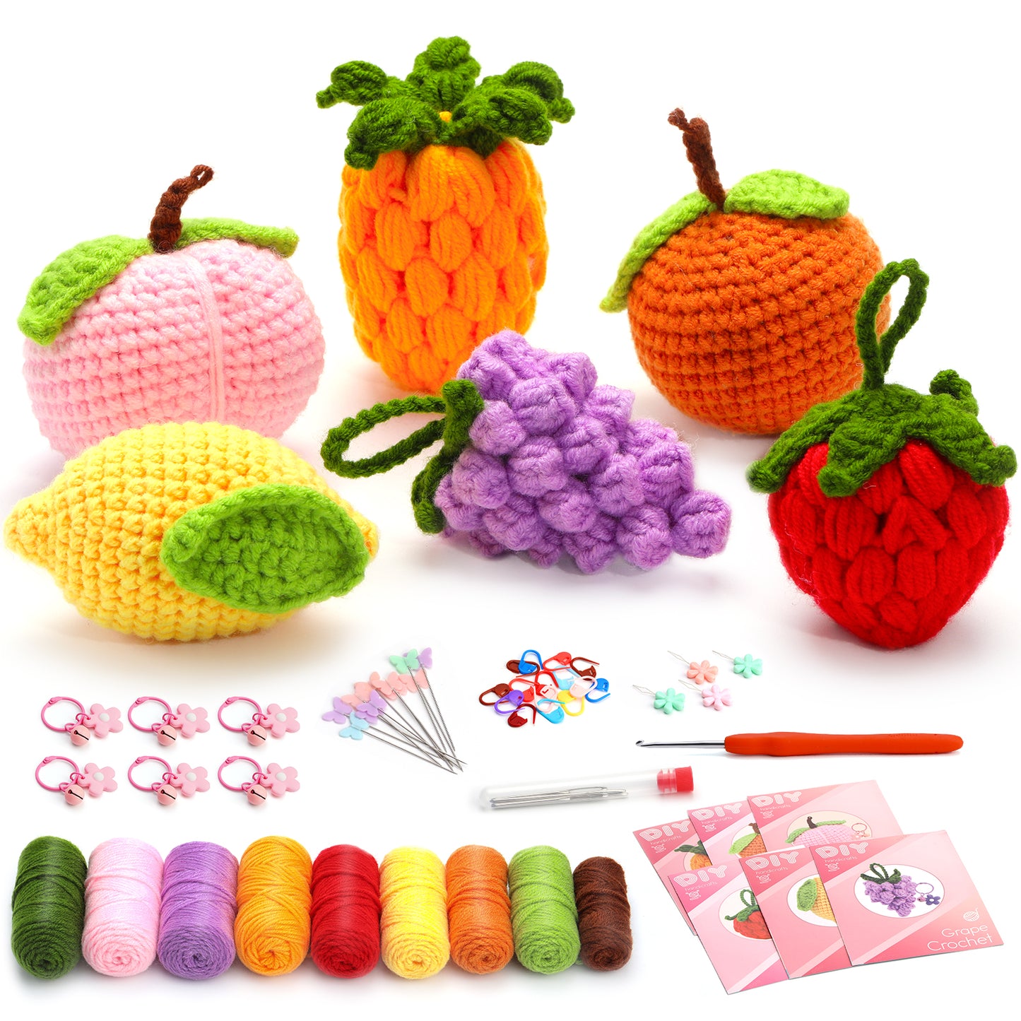 Fruit Key Chain Pendant Crochet Kit