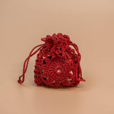 Load image into Gallery viewer, Lace Blossom Storage Bag Crochet Kit