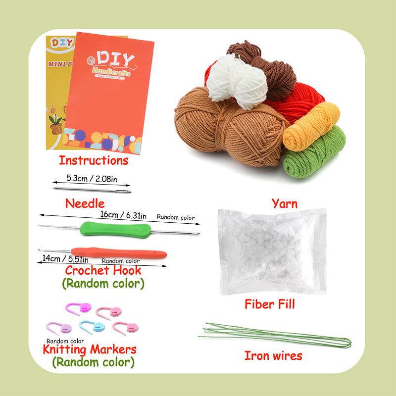 Flower Potted Crochet Kit-6 Pieces