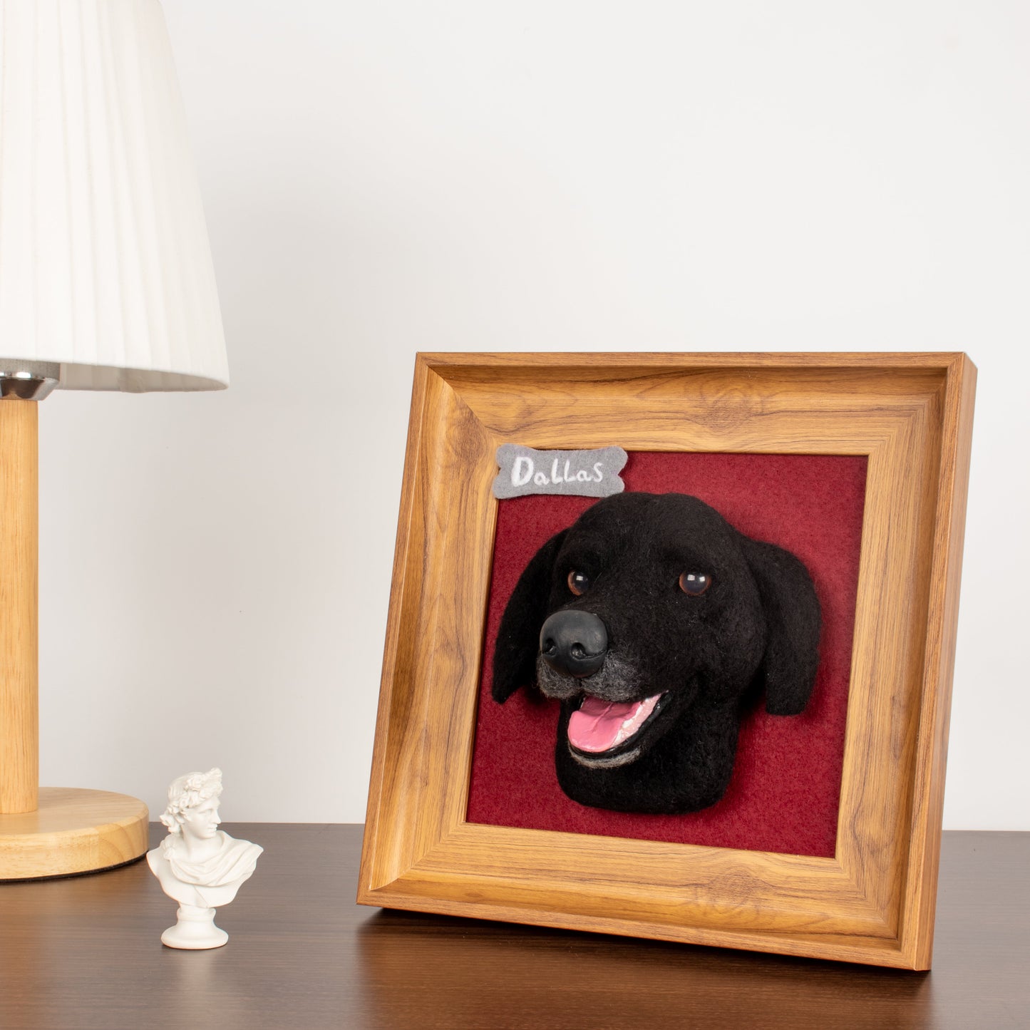 Needle Felt Dog Photo Frame Customization