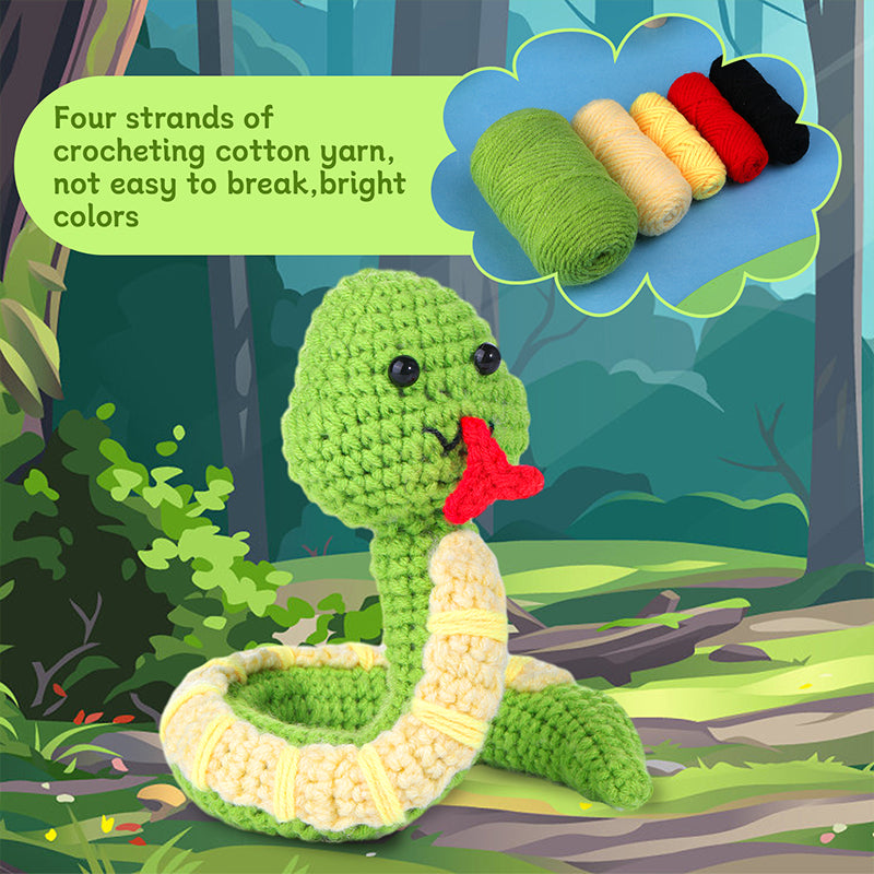 Green Snake Babs Crochet Kit