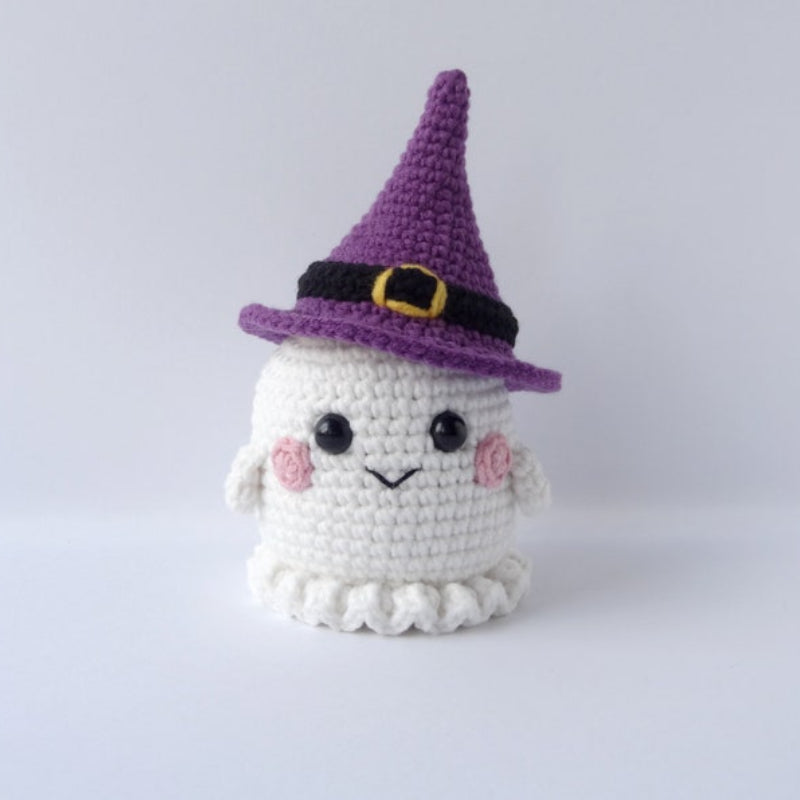 Halloween Cute Ghosts Crochet Pattern+Finished Crafts+ Crochet Kit