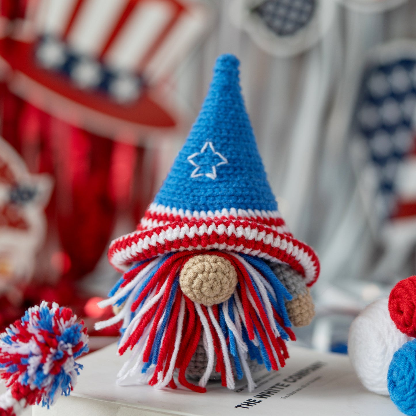 Independence Day Gnome Doll Ornament Crochet Kit