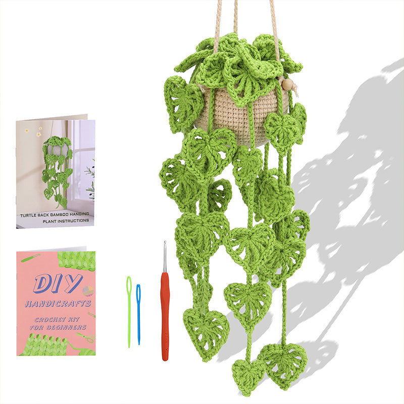 Potted Turtle Leaf Plant Crochet Kit