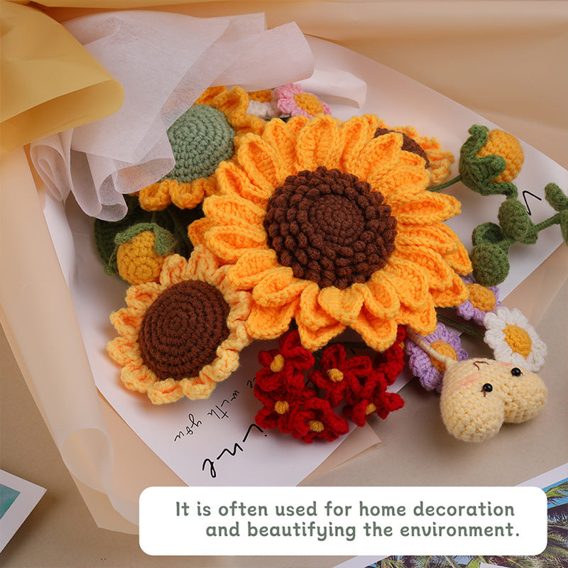 Sunflower Bouquet Crochet Kit