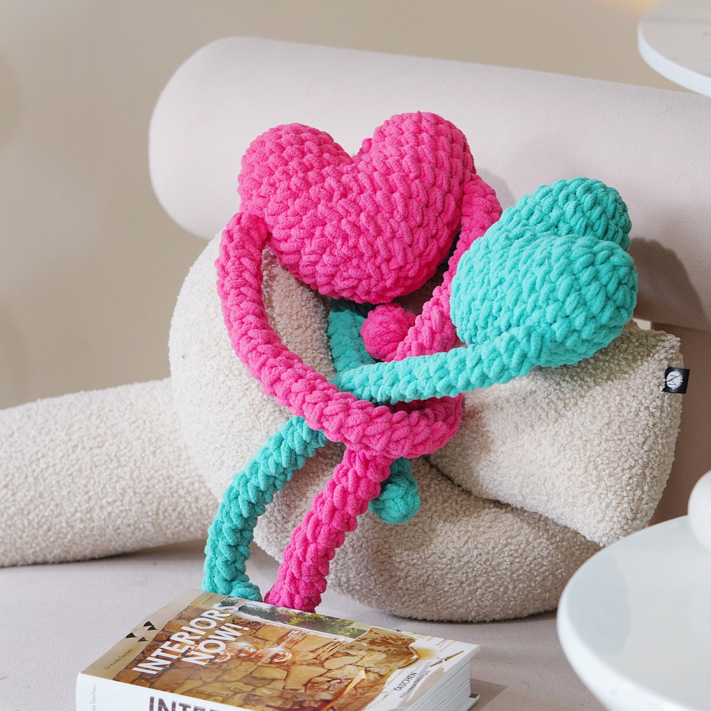 Heart Hug Doll Crochet Kit-Pink + Green