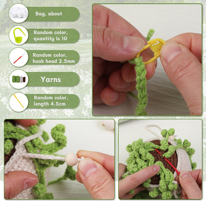 Vine Hanging Basket Crochet Kit