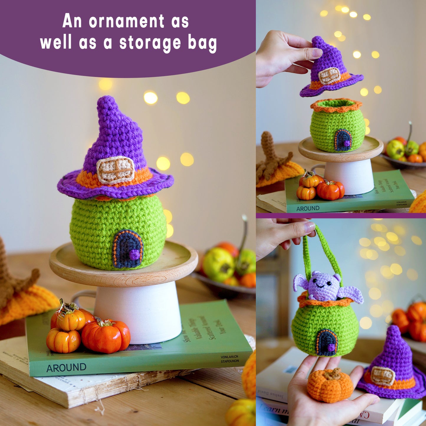 Halloween Magic House Crochet Crafts + Crochet Material Kit