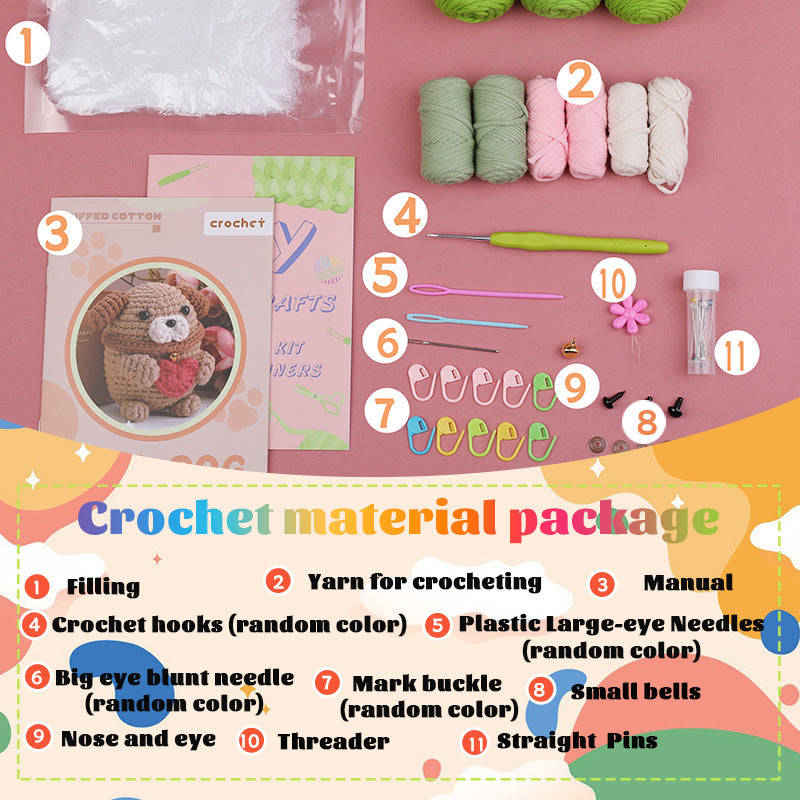 Pink Puppy Aire Crochet Kit