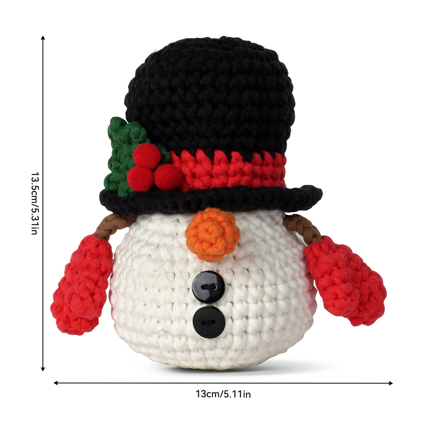 Christmas Snowman Storage Box Crochet Kit