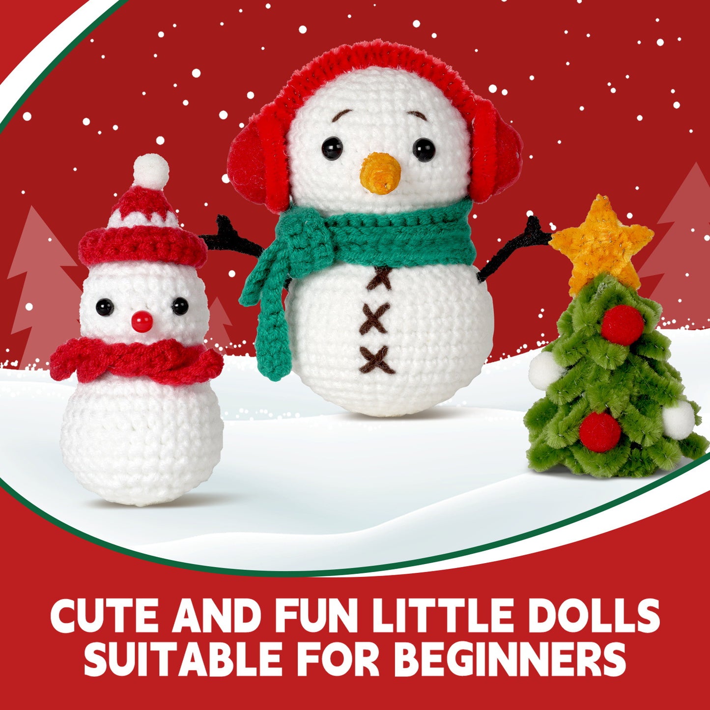 Christmas Snowman Doll Crochet Kit