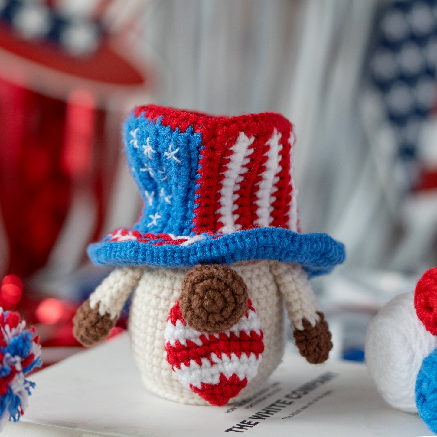 Independence Day Gnome Doll Ornament Crochet Kit