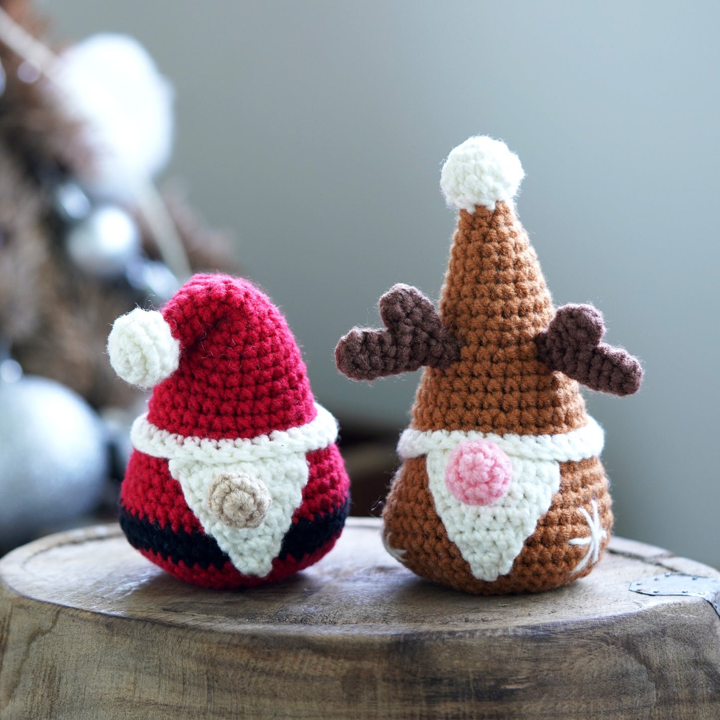 Christmas Elk Santa Gnome Doll Crochet Kit