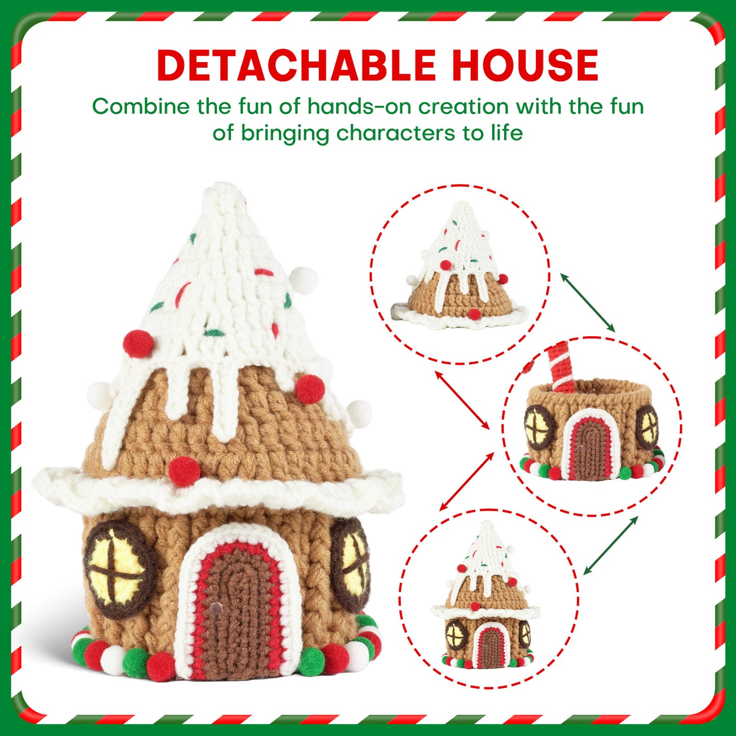 Christmas Igloo Storage Box Crochet Crafts + Crochet Kit