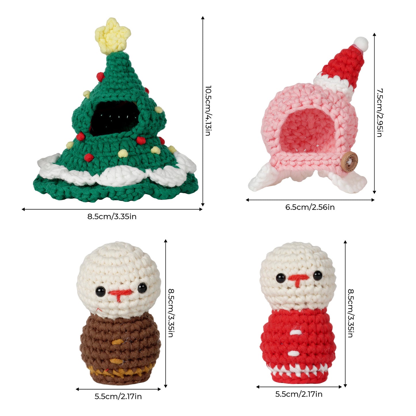 Christmas Dress Up Doll Crochet Kit