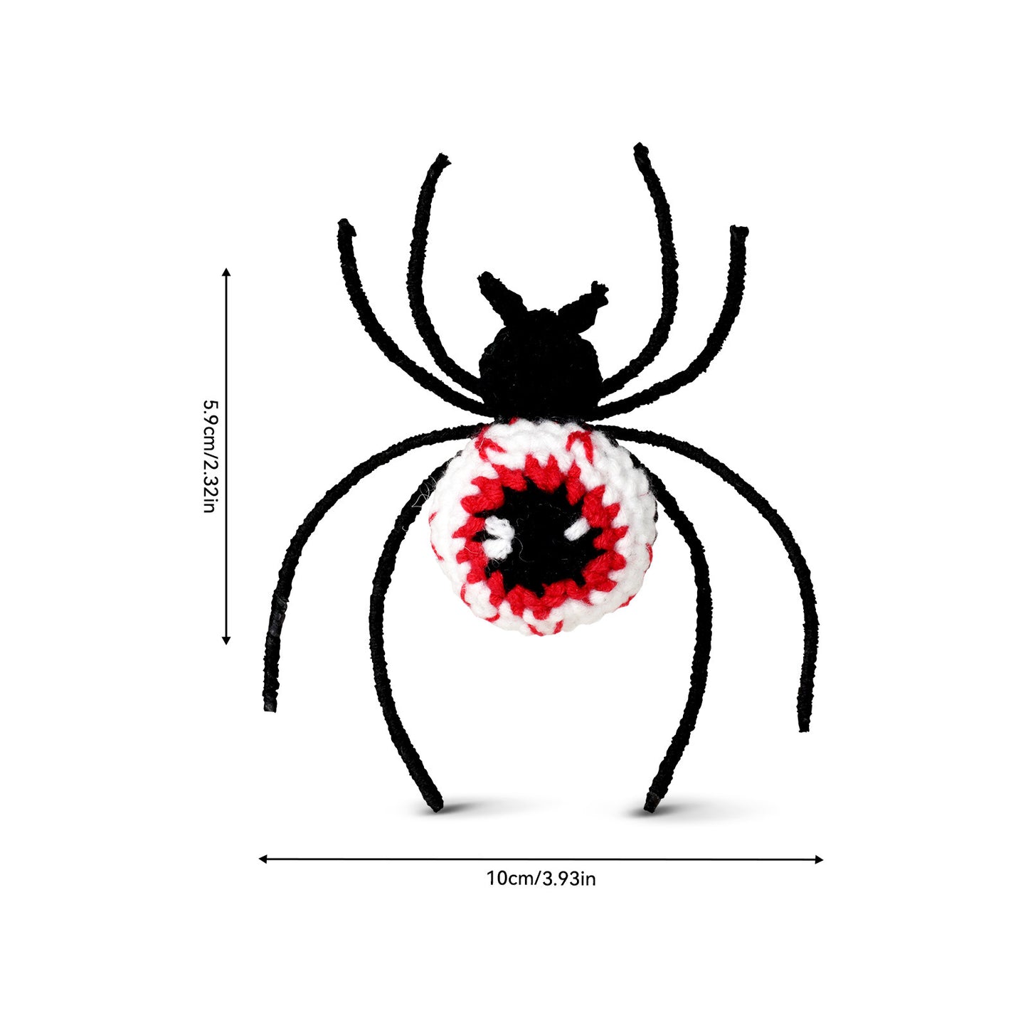 Halloween Eyeball Spider Crochet Crafts+ Material Kit