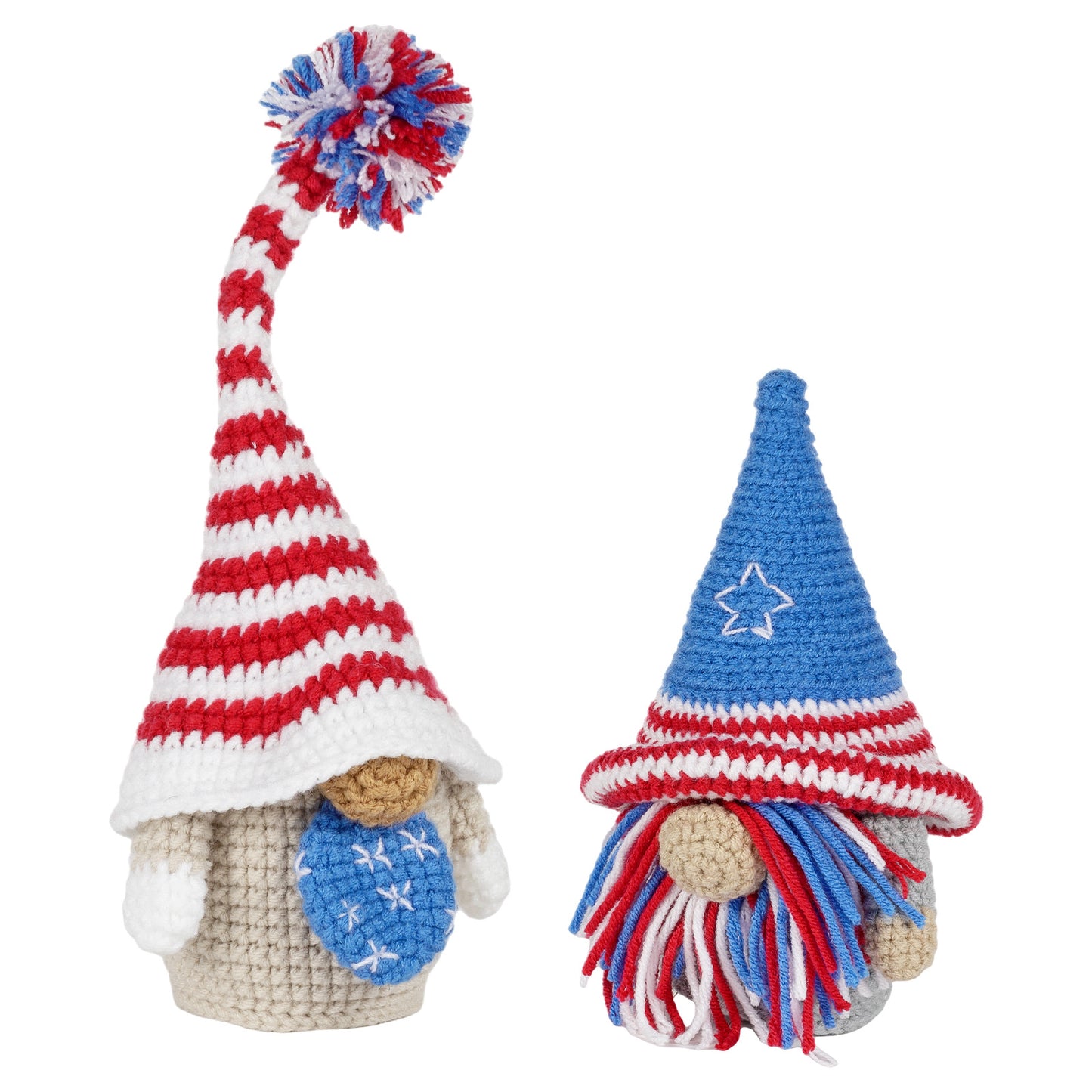 Independence Day Gnome Doll Ornament Crochet Kit