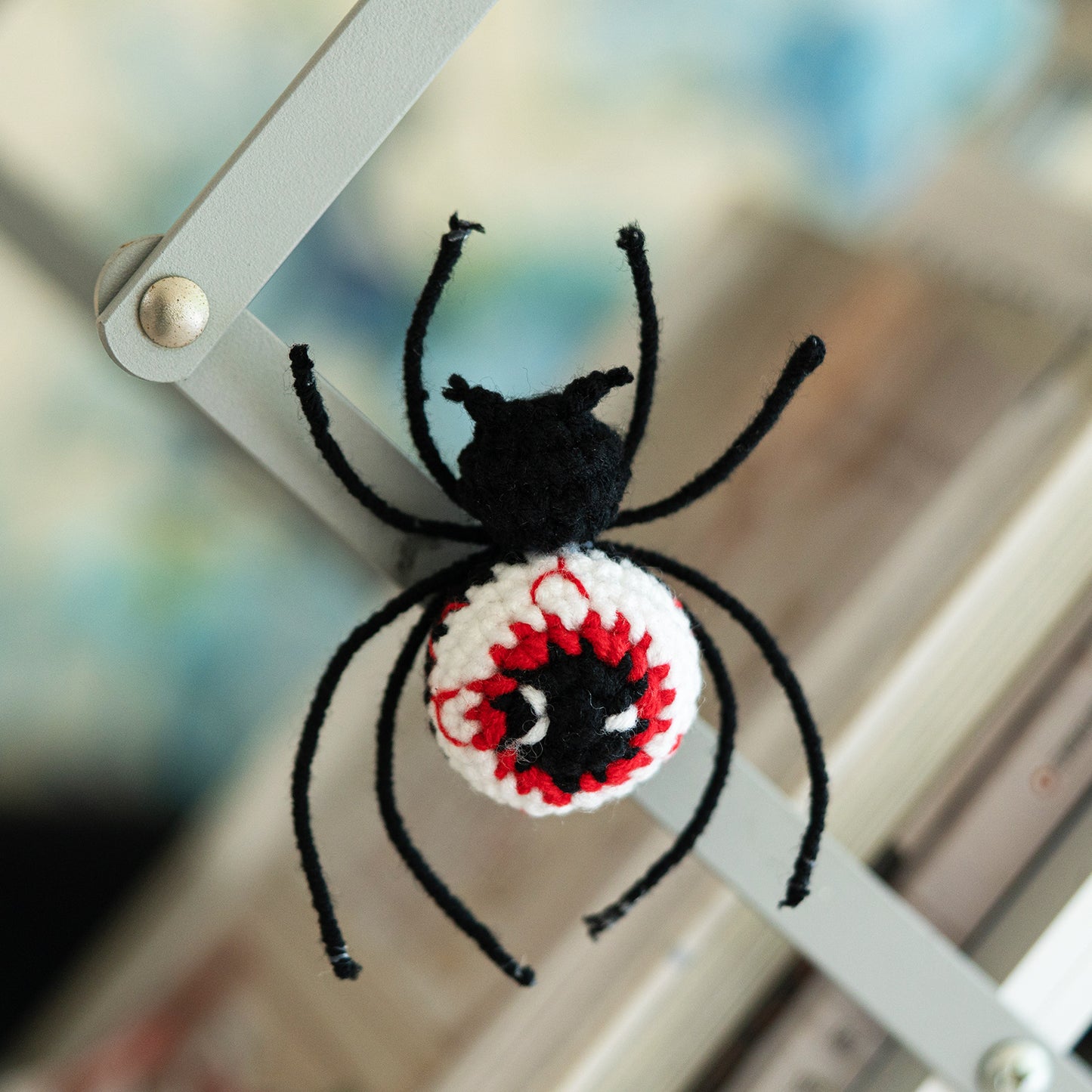 Halloween Eyeball Spider Crochet Crafts+ Material Kit