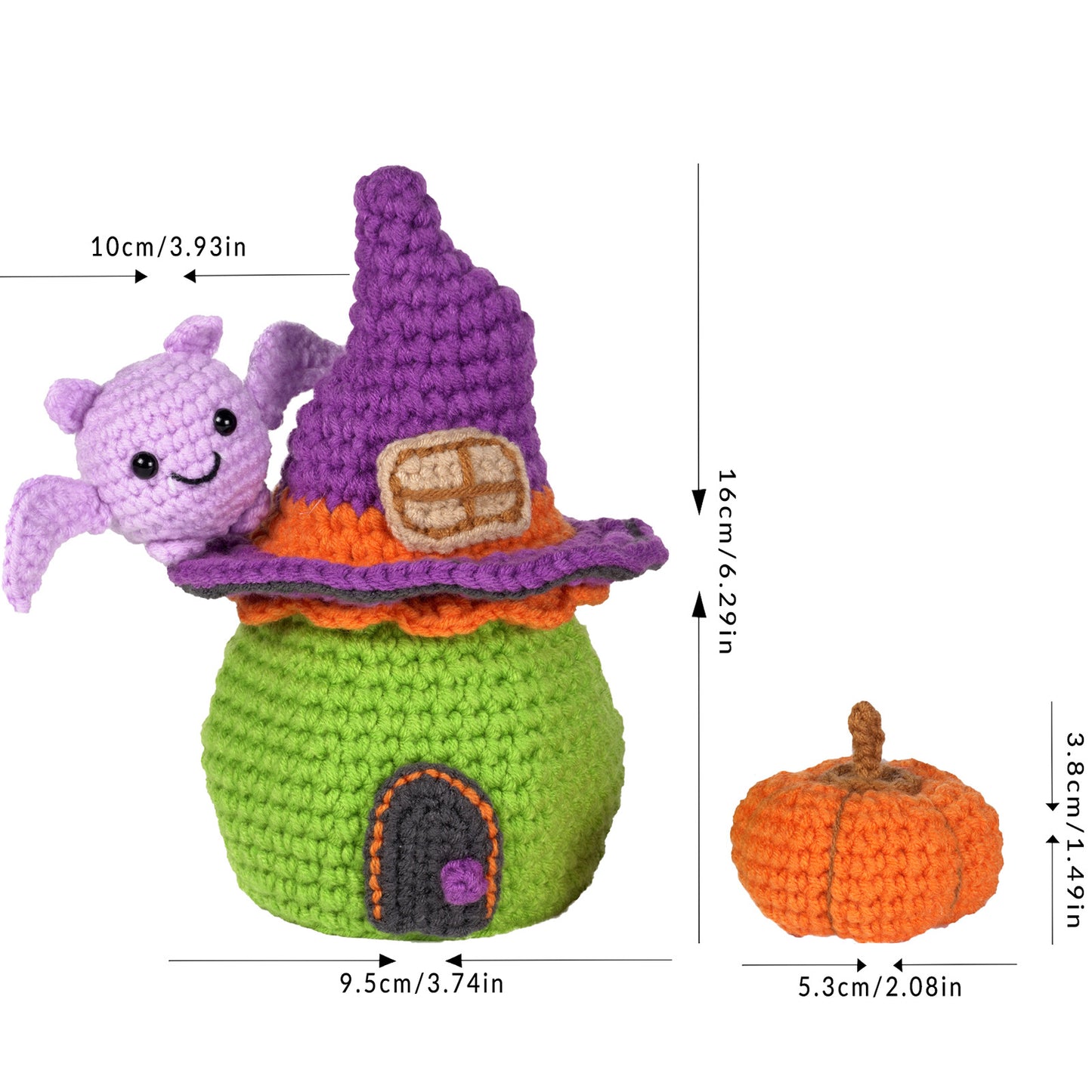 Halloween Magic House Crochet Crafts + Crochet Material Kit