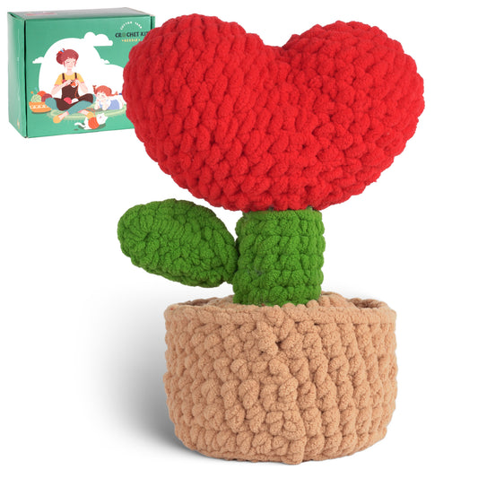 Love Tree Potted Ornament Crochet Kit