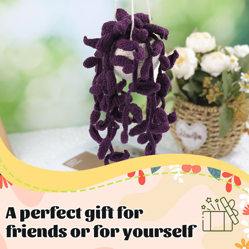 Dark Wisteria Hanging Basket Crochet Kit