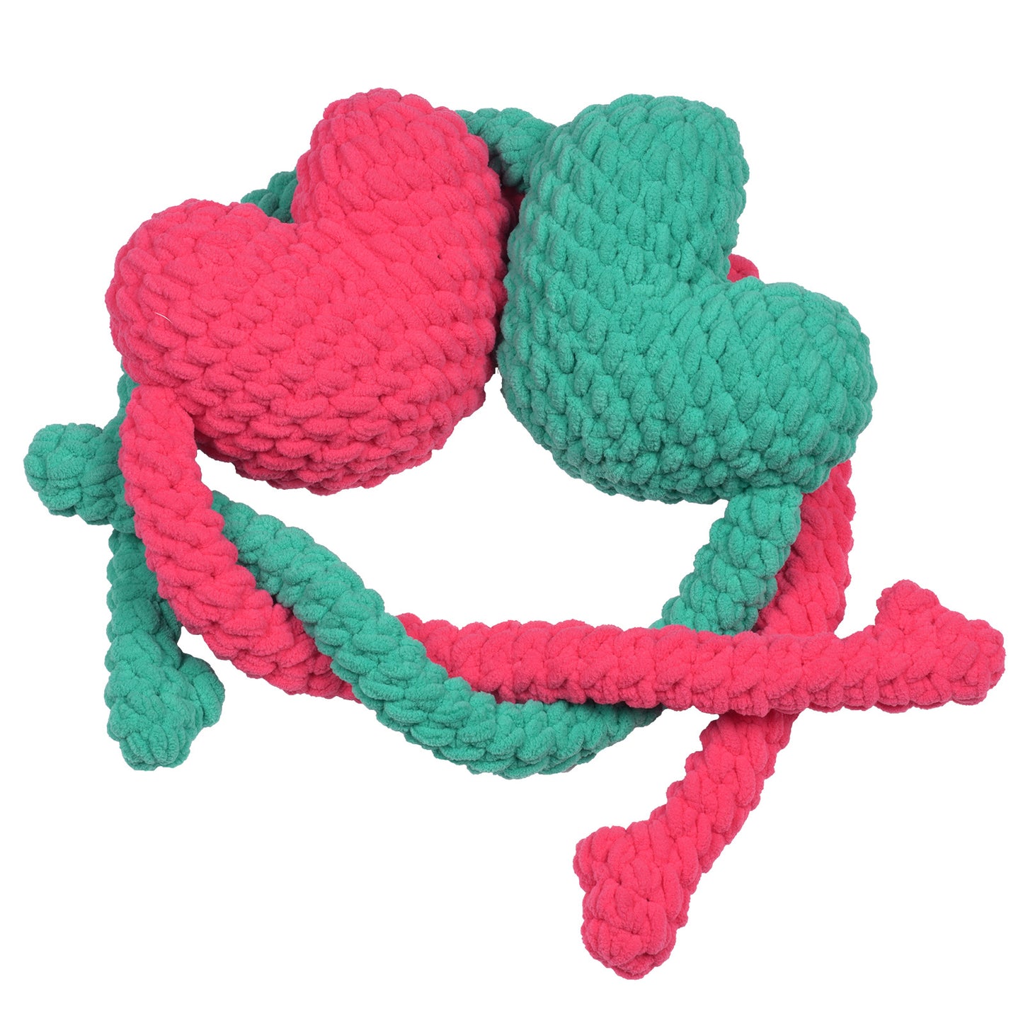 Heart Hug Doll Crochet Kit-Pink + Green