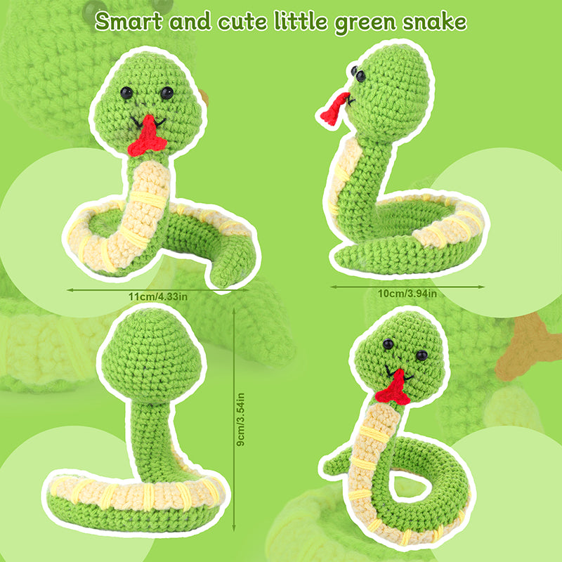 Green Snake Babs Crochet Kit