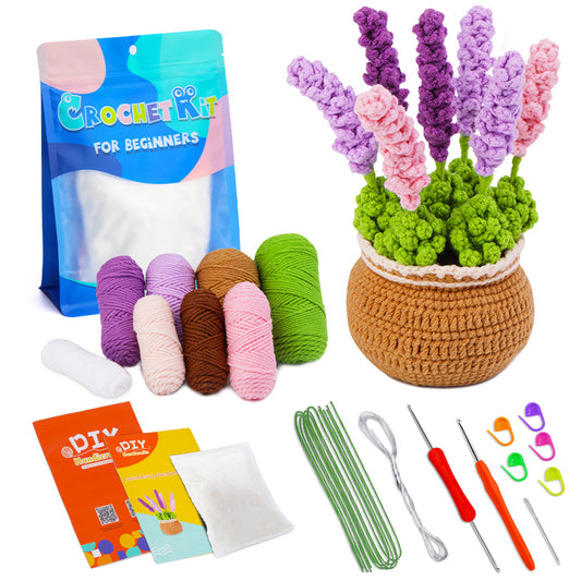 Lavender Pot Crochet Kit