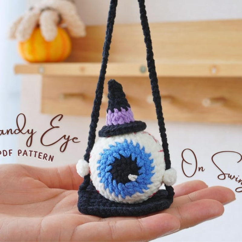 Halloween On Swing Crochet Pattern Bundle+Finished Crafts Bundle+ Crochet Kit Bundle