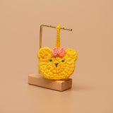Load image into Gallery viewer, Bowtie Teddy Bear Hanging Crochet Kit