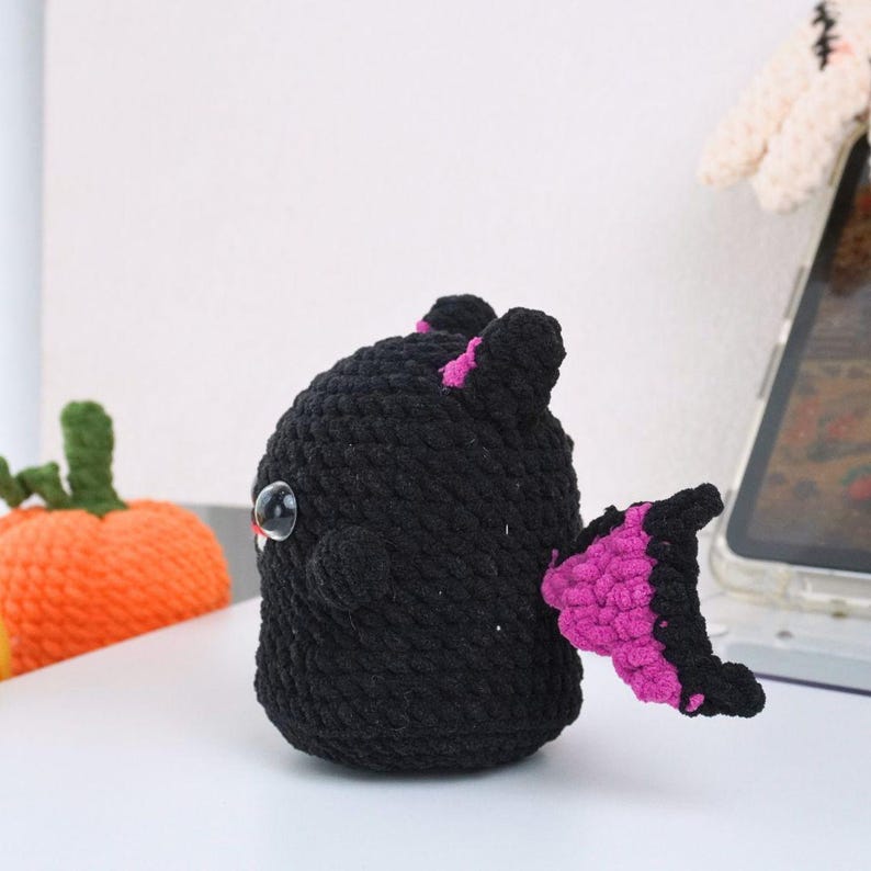 Halloween Ghost Bat Crochet Pattern+Finished Crafts+Crochet Kit