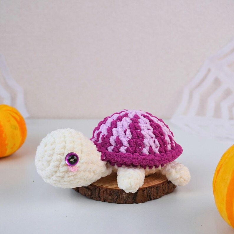 Halloween Candy Turtle No Sew Crochet Pattern +Finished Crafts+ Crochet Kit