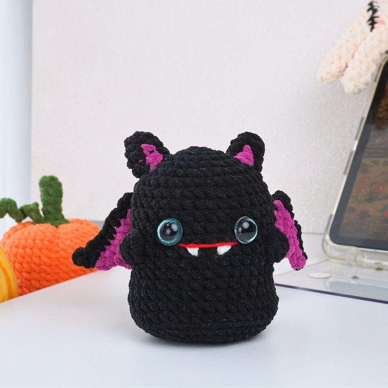 Halloween Ghost Bat Crochet Pattern+Finished Crafts+Crochet Kit