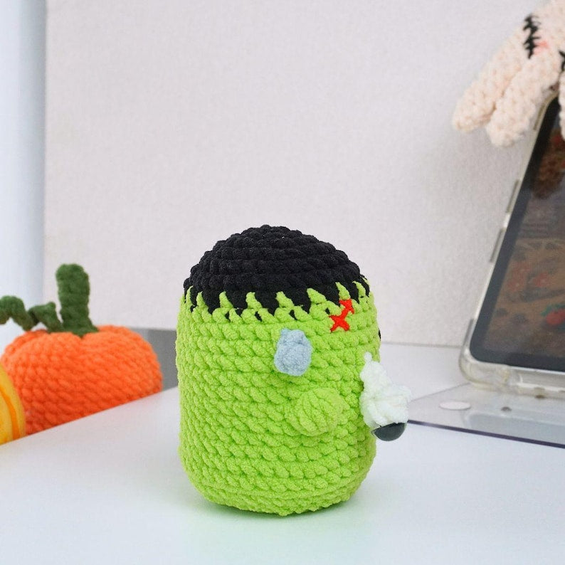 Halloween Ghost Frankenstein Crochet Pattern+Finished Crafts+Crochet Kit