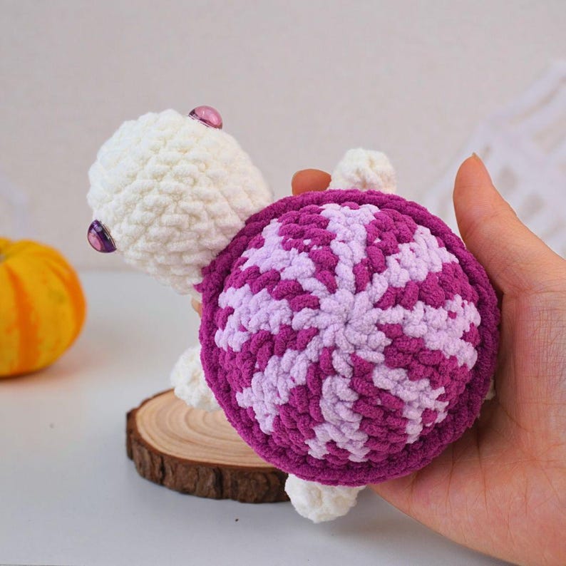 Halloween Candy Turtle No Sew Crochet Pattern +Finished Crafts+ Crochet Kit