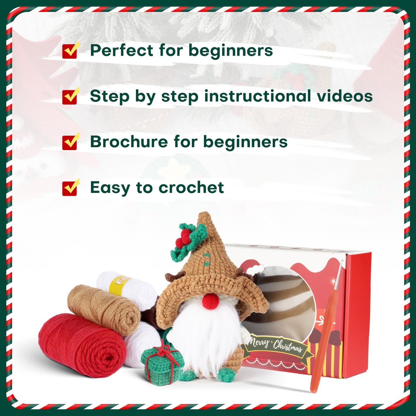 Christmas Gnome Crochet Kit