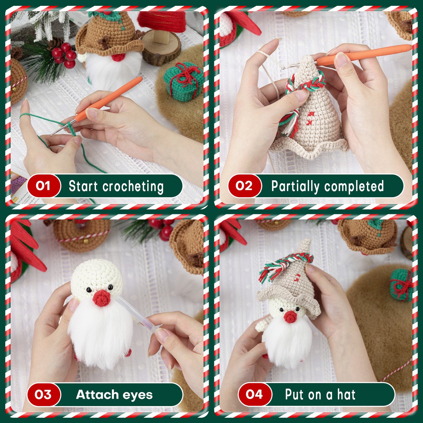 Christmas Gnome Crochet Kit