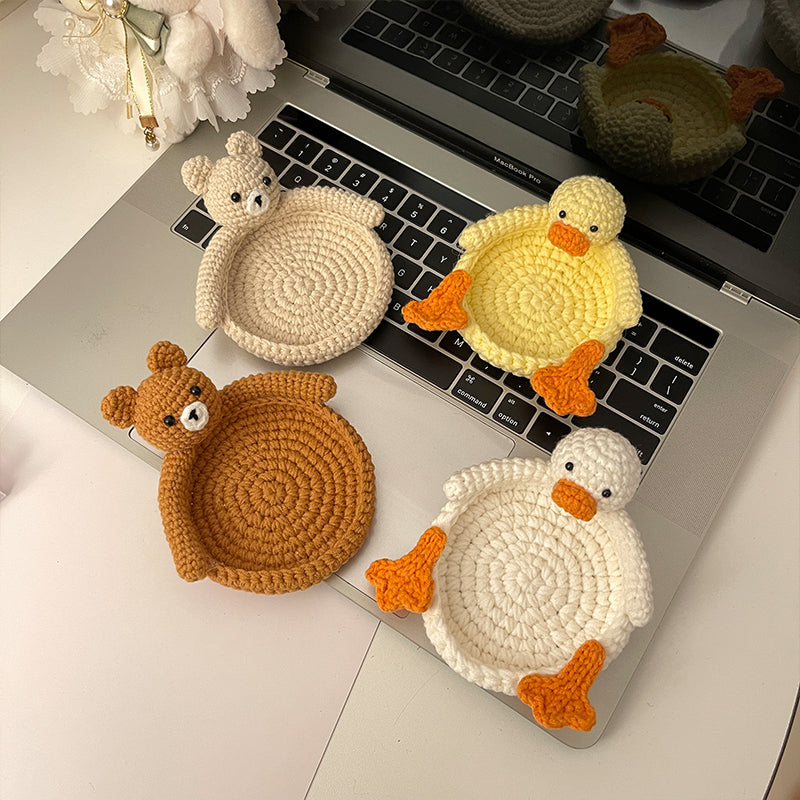 Swimming Duck Cup Coaster Crochet Kit