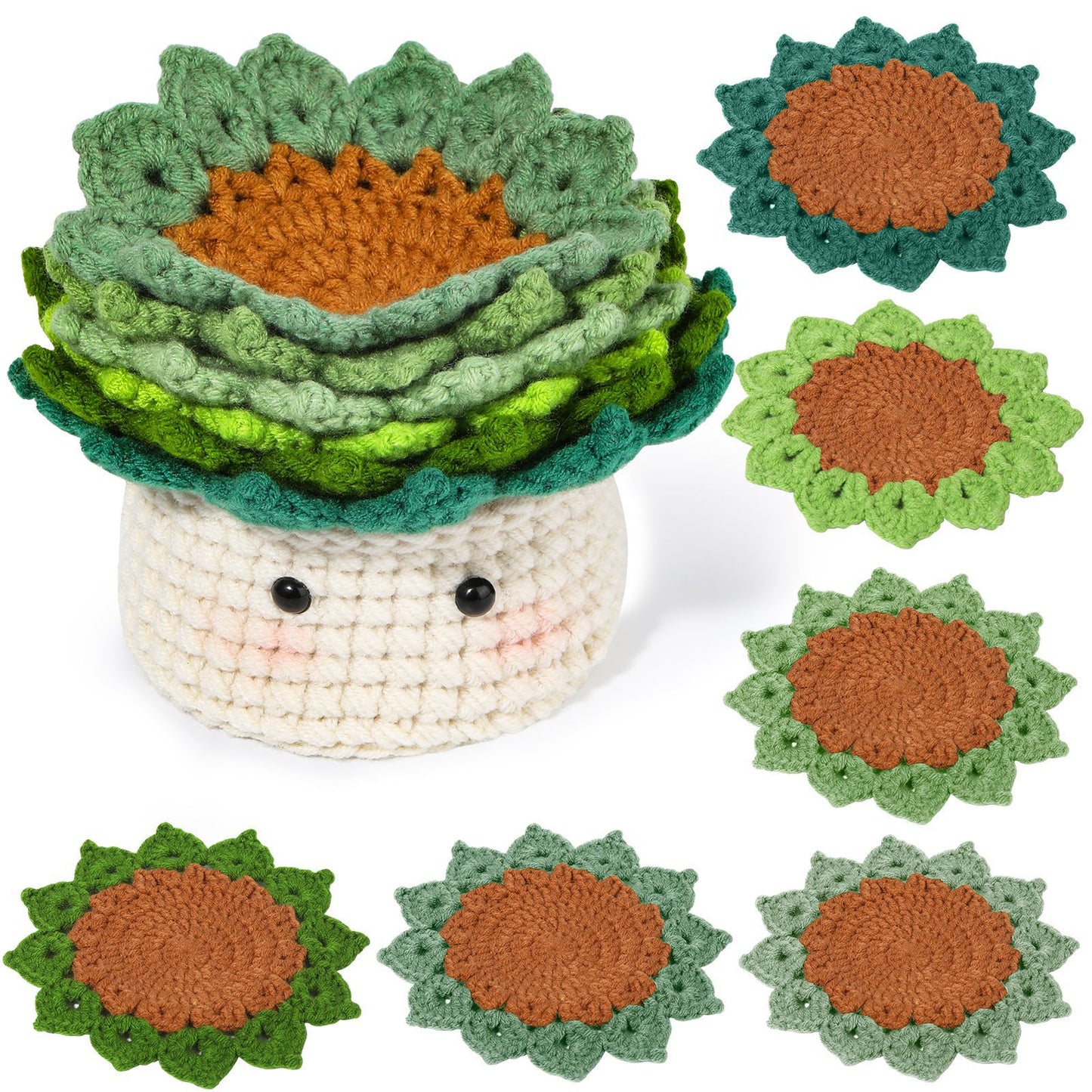 Potted Coaster Crochet Kit