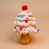 Load image into Gallery viewer, Colorful Christmas Tree Crochet Kit-Apricot